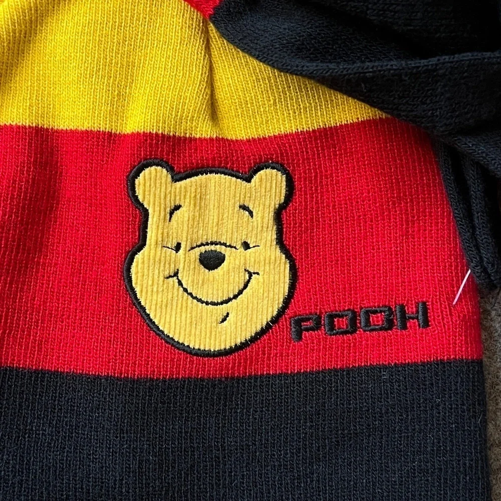 NWT‎ Vintage Disney Winnie The Pooh Knit Beanie Boys Winter Hat & Glove Gift Set